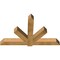 Ekena Millwork Kennewick Rough Sawn Timber Gable Bracket, Western Red Cedar, 72"W x 45"H x 6"D x 6"F, 15/12 Pitch GBW072X45X0606KEN00RWR - alternate 5